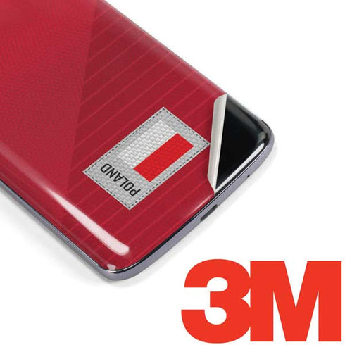 Poland Soccer Flag Moto E5 Plus Skin